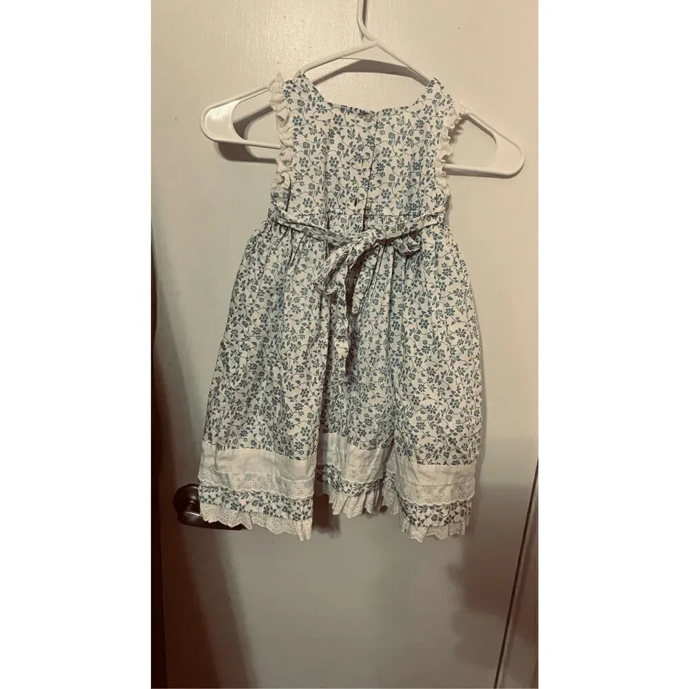 Laura Ashley Floral Layer Dress Girls Toddler Size 3T (B)